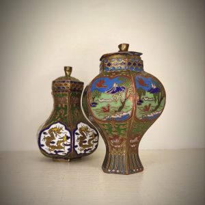 Boites cloisonnées chinoises