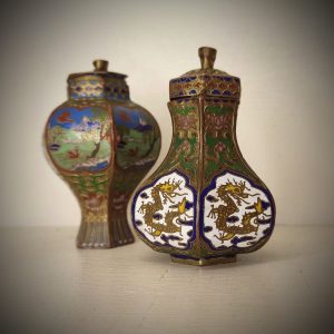 Boites cloisonnées chinoises